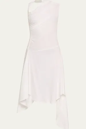Jane Wade Draped Sleeveless Midi Dress