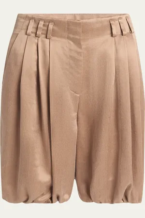 Giorgio Armani Pleated Bubble Viscose Shorts