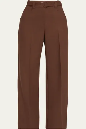 GABRIELA HEARST Norman Oversized Self-Tie Wool Pants