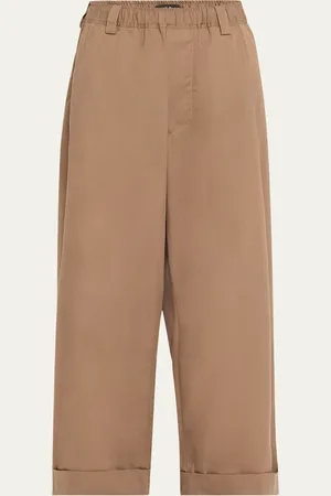 MERYLL ROGGE Drawstring Wide Leg Chino Pants