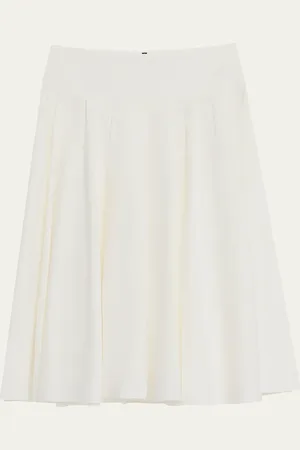 Kobi Halperin Koda Pleated A-Line Midi Skirt