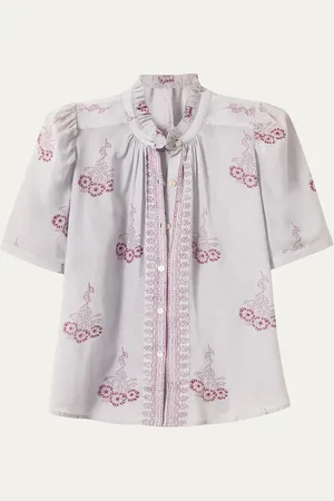 Alix of Bohemia Winn Pansy Sky Shirt