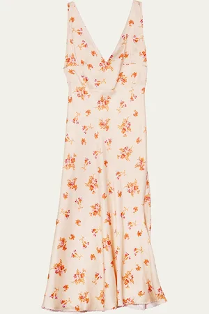 Ciao Lucia Tejat Floral V-Neck Midi Dress