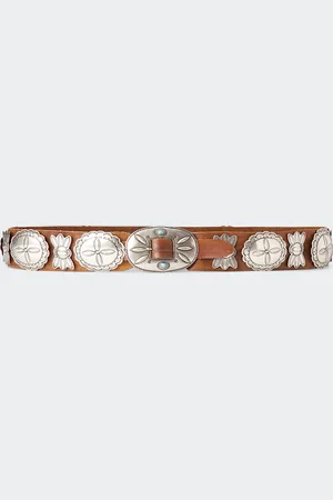 Ralph Lauren Casted Concho Leather Belt