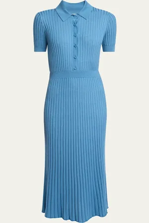 GABRIELA HEARST Amor Ribbed Cashmere Midi Dress