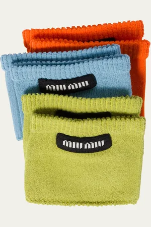 Miu Miu Logo Patch Viscose Socks, Set of 3