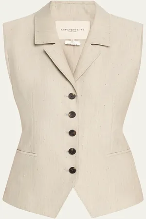 Lafayette 148 New York Tailored Wool-Blend Vest