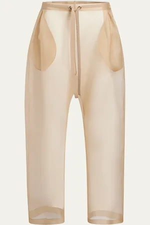Khaite Trenton Drawstring Sheer Pants