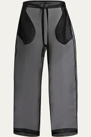 Khaite Trenton Drawstring Sheer Pants