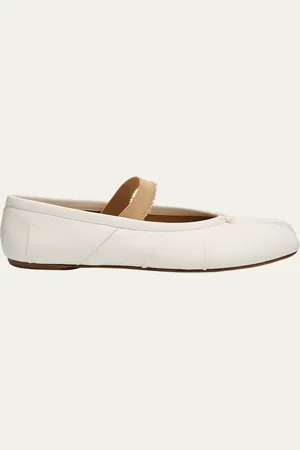 Maison Margiela Tabi Sheepskin Mary Jane Ballerina Flats