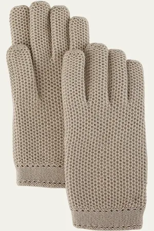 Loro Piana Cashmere Crochet Gloves