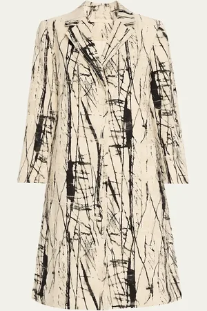 Jason Wu Ink-Patterend Jacquard Coat