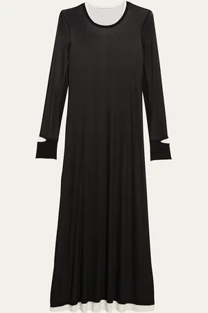Helmut Lang Double-Layer Maxi Dress