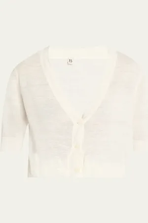 R13 Linen Balloon Cardigan
