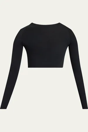 Alaïa Cropped Second-Skin Top