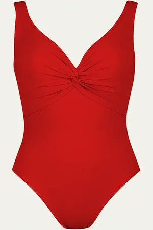 Karla Colletto Twist V-Neck Bodysuit