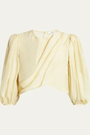 Chloé Draped Cropped Top