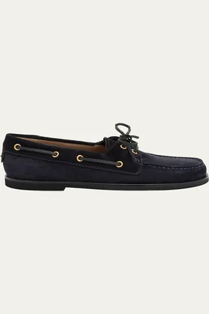 Gianvito Rossi Suede Boat Shoes