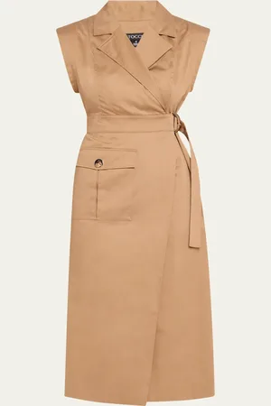 Toccin Silvia Safari Wrap Midi Dress