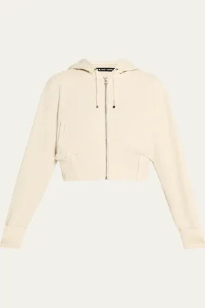 Blanc Noir Allegra Raw-Edge Hoodie