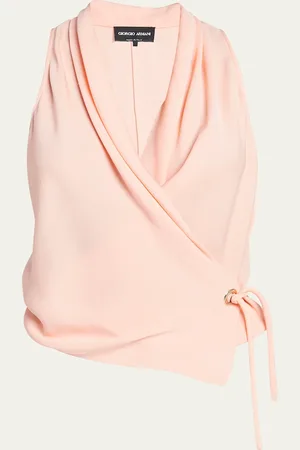 Giorgio Armani Silk Wrap Blouse