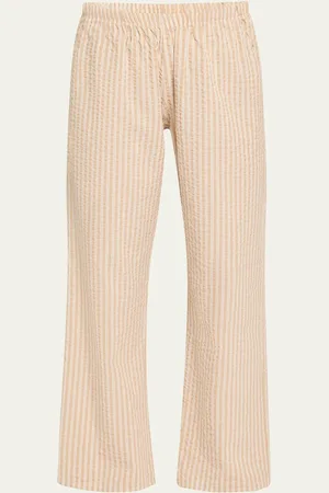 Hanro Striped Straight-Leg Cotton Lounge Pants