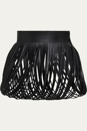 Alaïa Open Fringe Leather Belt