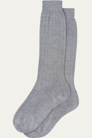 Miu Miu Ribbed Silk Socks