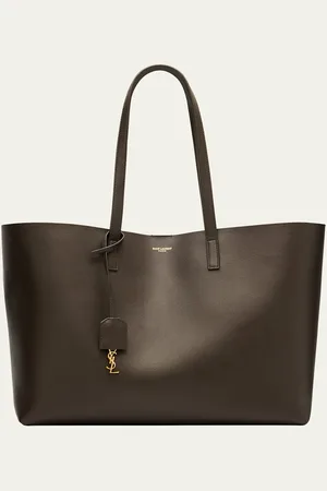 Saint Laurent Shopping Bag East-West Tote in Smooth Leather