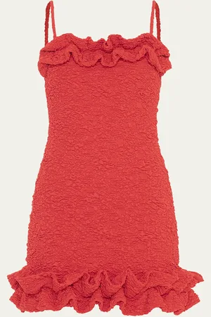 PATBO Papillon Jacquard Flutter Mini Dress
