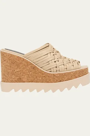 Stella McCartney Sneakelyse Vegan Woven Platform Mule Sandals