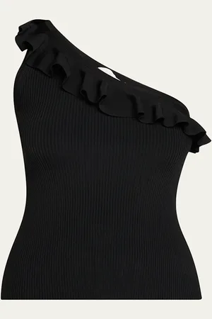 ZIMMERMANN Rhiannon Frill Asymmetric Tank Top
