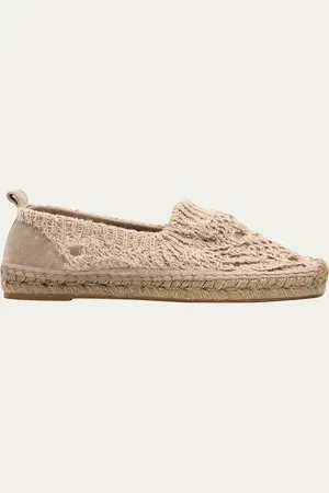 Brunello Cucinelli Woven Knit Slip-On Espadrilles