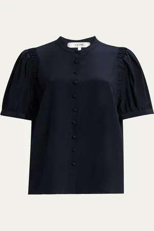 Frame The Silk Gathered Top