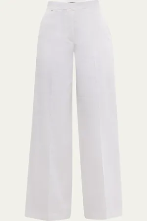 THEORY High-Rise Good Linen Trousers