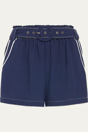Ramy Brook Petra Belted Shorts