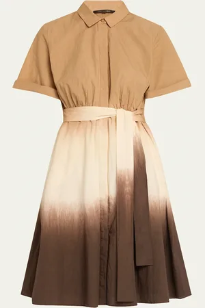 Kobi Halperin Jana Ombre Tie-Waist Shirtdress