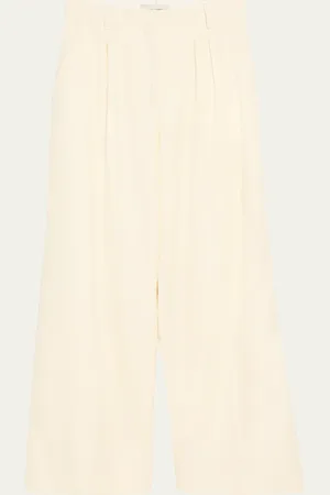 OFFICINE GENERALE Elia Pleated Wool Pants