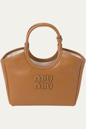Miu Miu Mini Leather Top-Handle Tote Bag