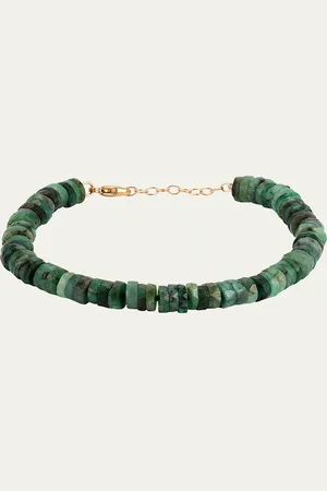 JIA JIA Faceted Emerald Bead Bracelet