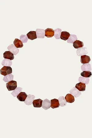 JIA JIA Gaia Garnet & Kunzite Stretch Bracelet