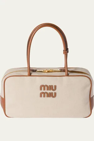 Miu Miu Beau Canvas Shoulder Bag