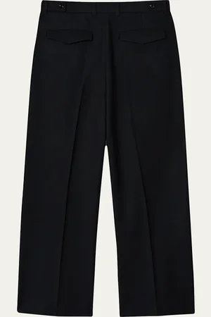 Tonywack Light Wool Wide Pleated Trousers