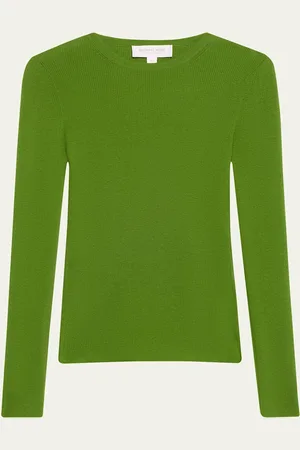 Michael Kors Hutton Ribbed Cashmere Pullover
