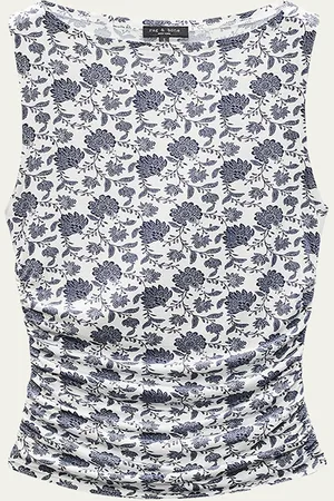 RAG&BONE Luca Printed Shirred Tank
