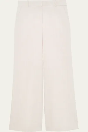 THEORY Stripe Canvas High-Rise Trousers