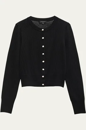 RAG&BONE Molly Pointelle Knit Cardigan