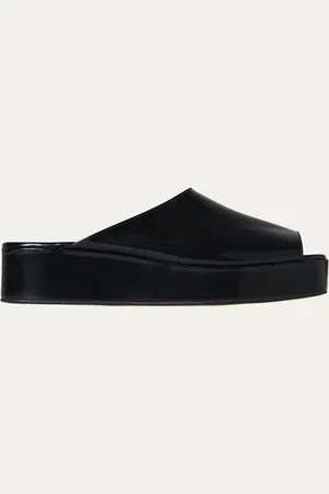 The Row Emi Flatform Leather Sandals