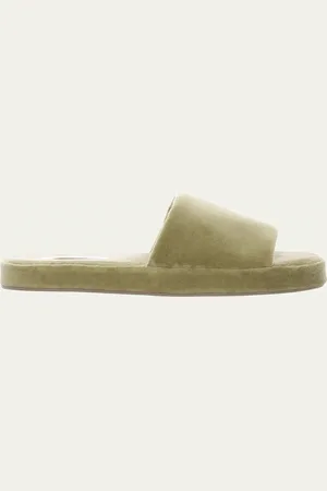 The Row Pillow Cozy Cotton Open-Toe Slippers