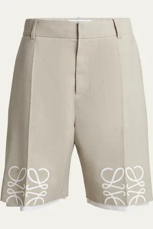 Loewe Long Tailored Shorts with Anagram Details